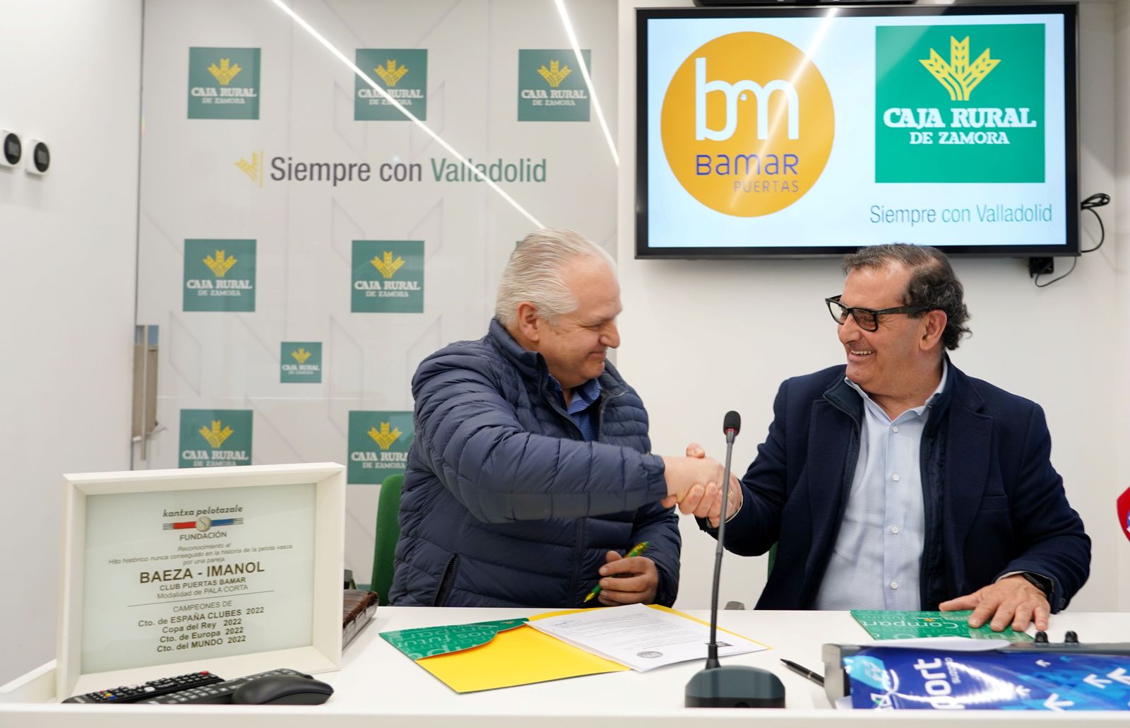 Caja Rural de Zamora patrocinará al Club Deportivo Puertas Bamar de Pelota, el “más laureado de Castilla y León”