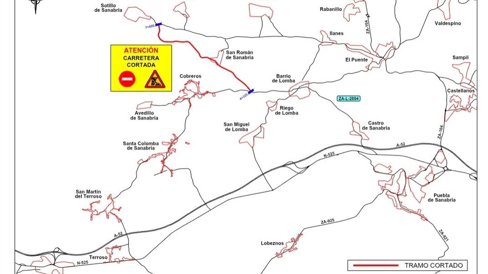 Mapa corte ZA-L-2694