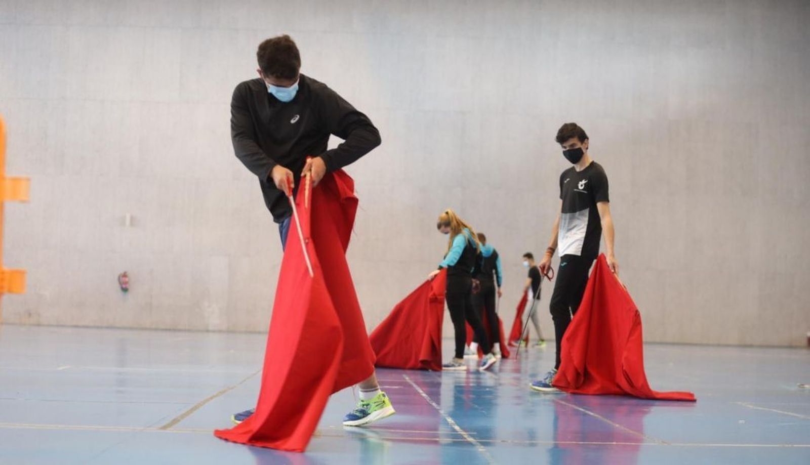 Alumnos de la Escuela de Tauromaquia de Salamanca.