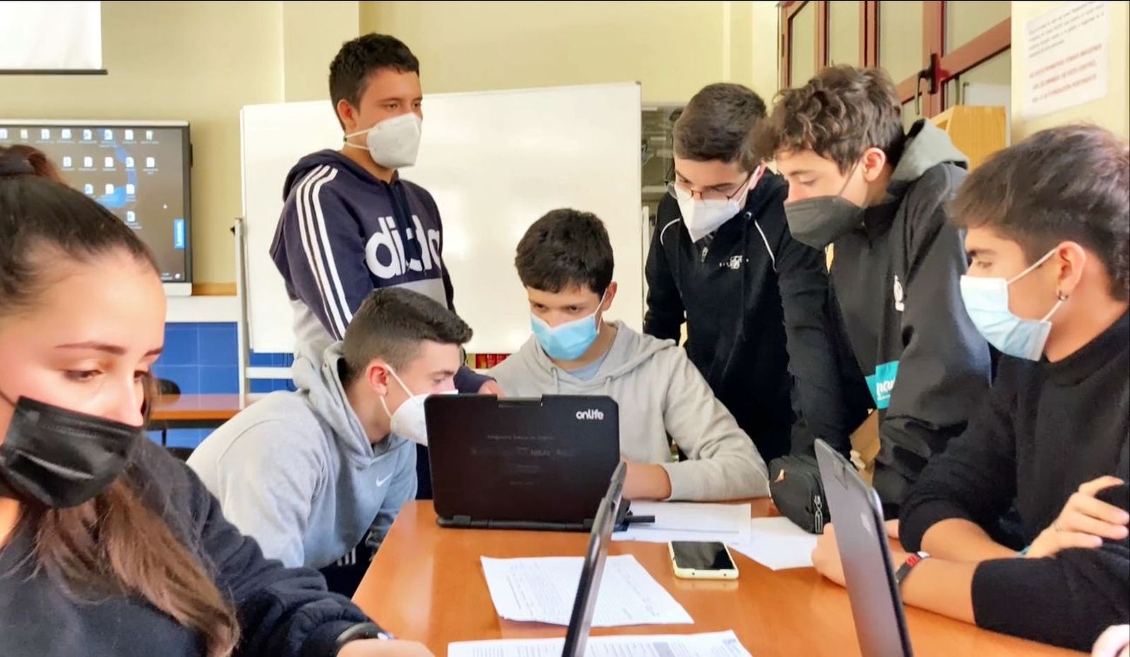 Alumnos del Pardo Tavera trabajando