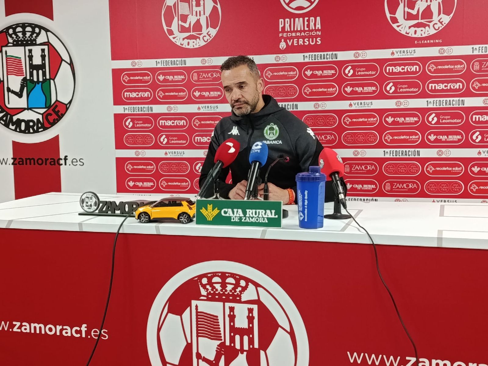 Juanfran, entrenador del CD Arenteiro en el postpartido