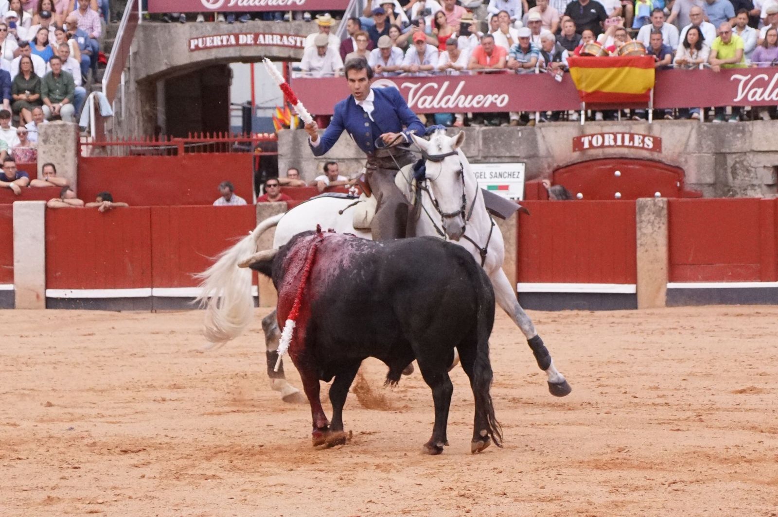 Exhibición de rejoneo en La Glorieta a cargo de Diego Ventura, Rui Fernandes y Sergio Galán