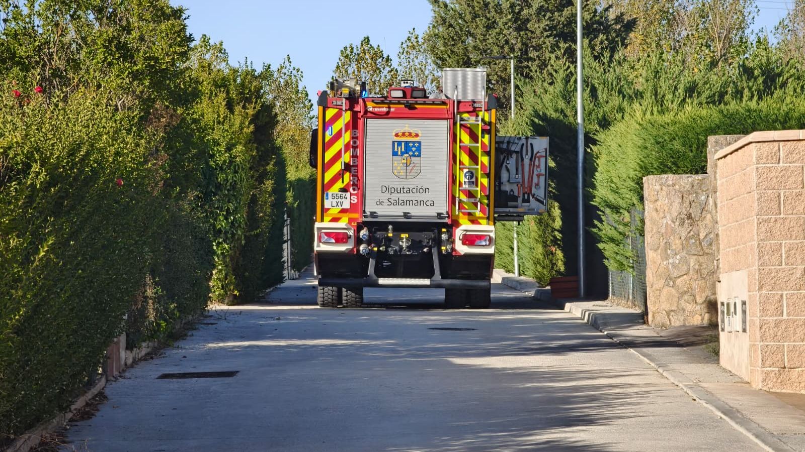 Incendio en una vivienda en Valverdón