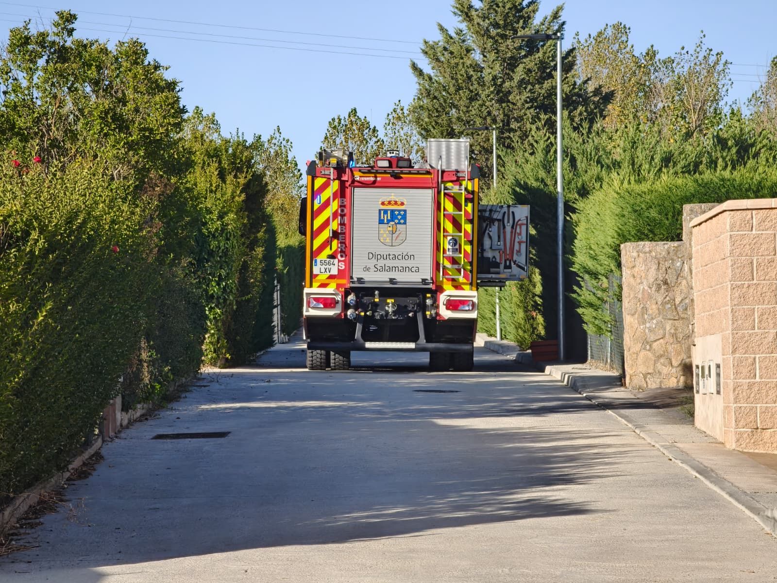 Incendio en una vivienda en Valverdón