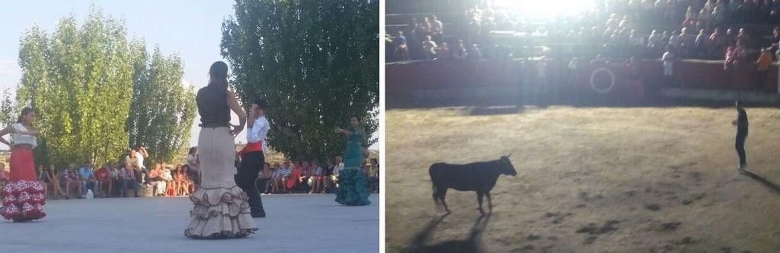 Comer, bailar y disfrutar de los toros al anochecer, preludio del desmelene festivo