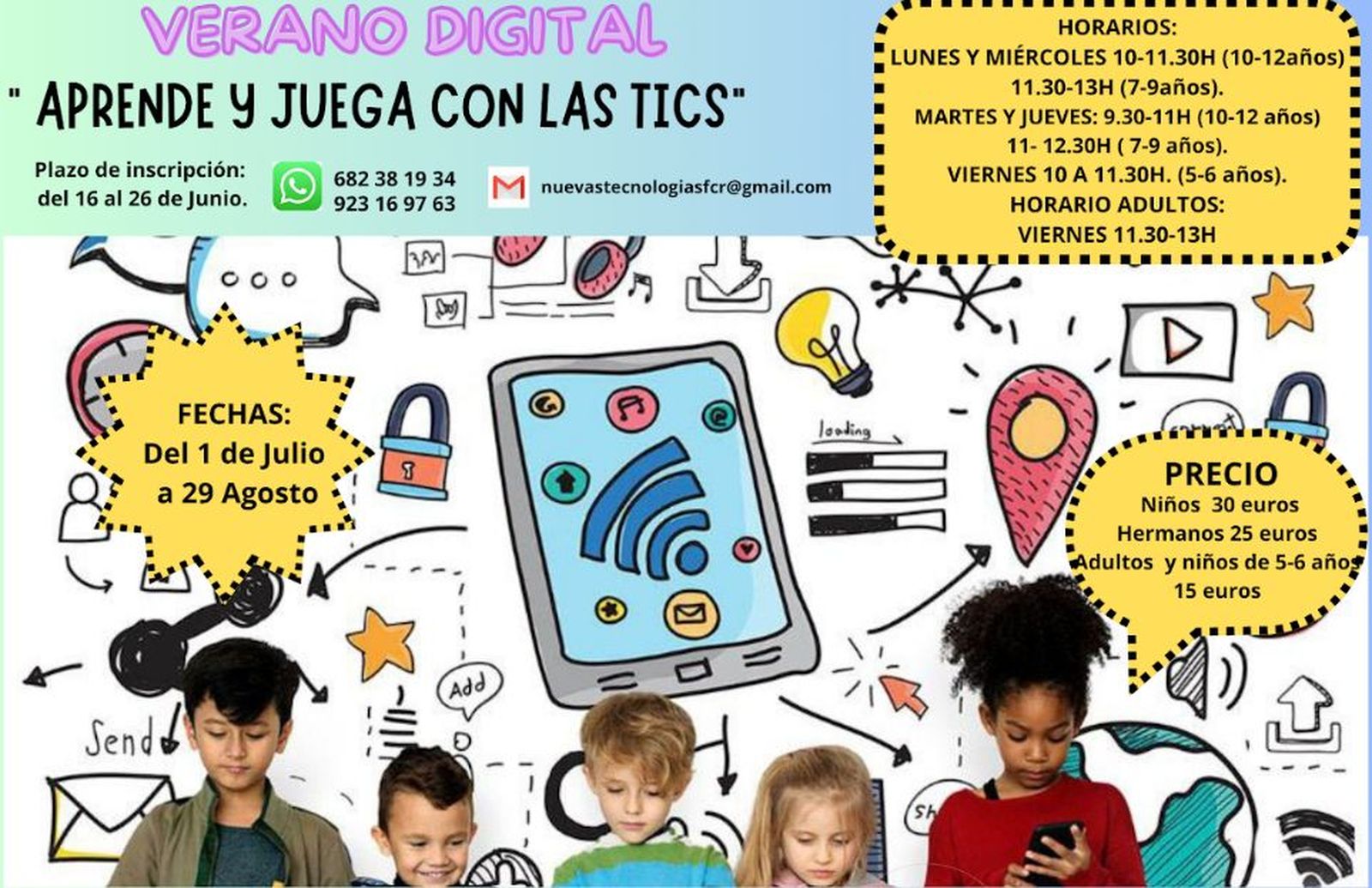 Inscripciones para el 'verano digital' en Ciudad Rodrigo