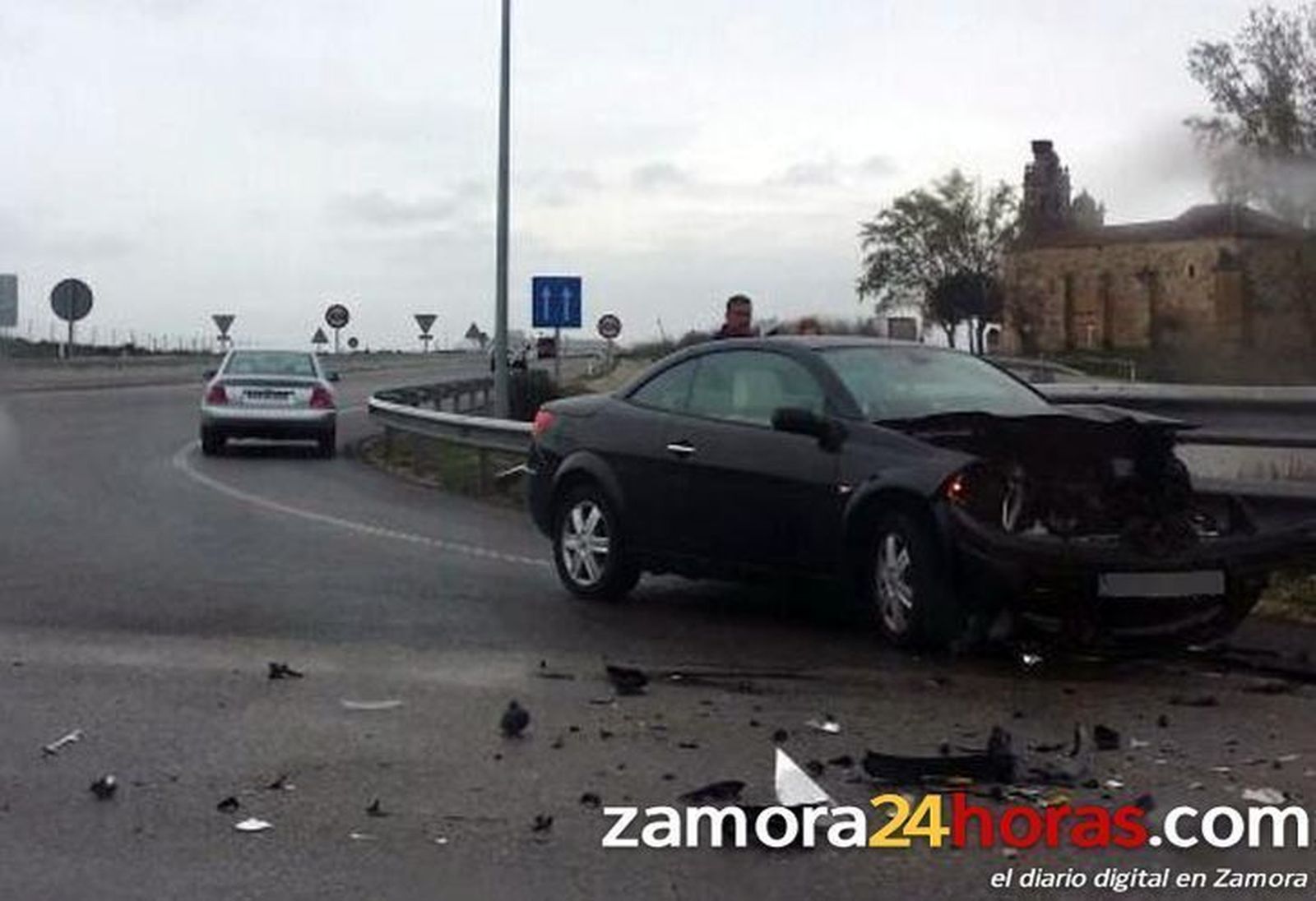 Una mujer herida en una salida de vía a la altura del Cristo de Morales