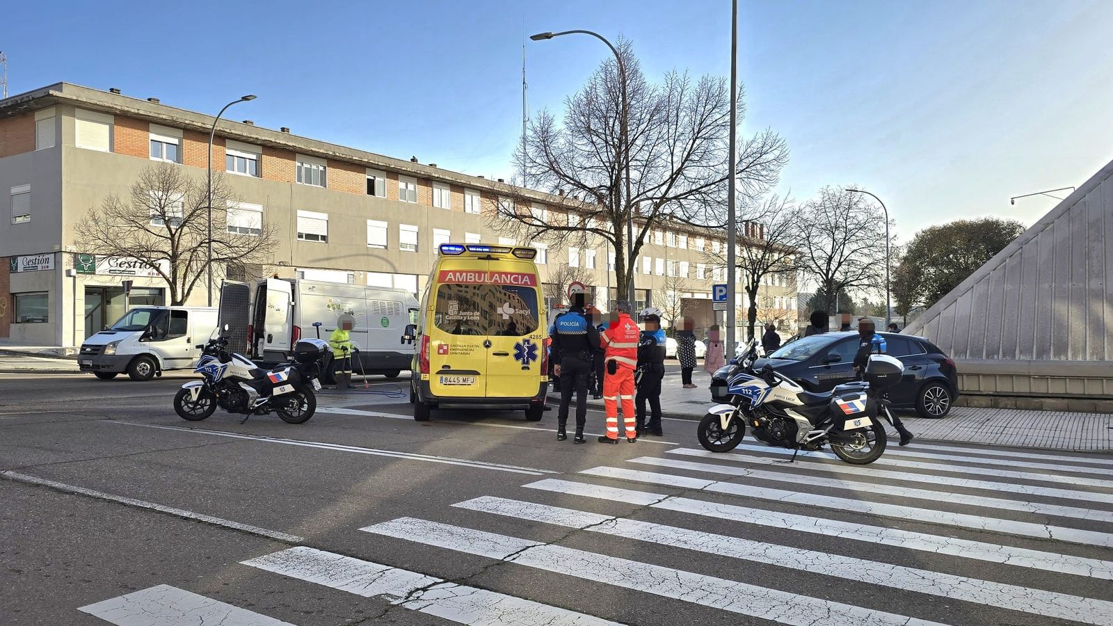 Colisión en calle Astorga