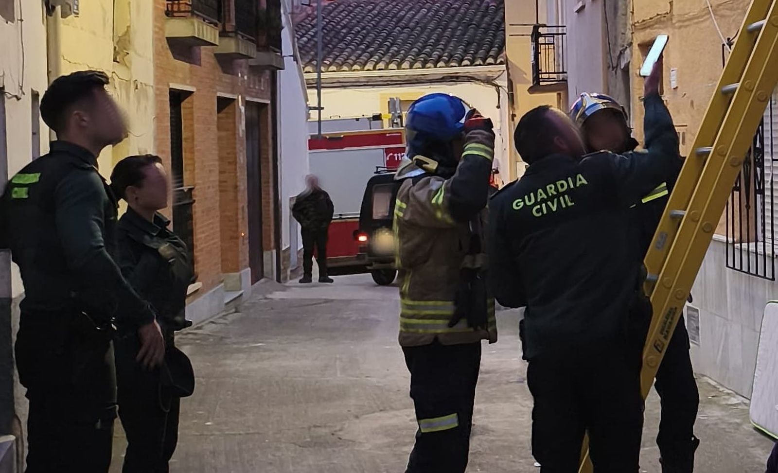 Rescate de una mujer retenida en una vivienda