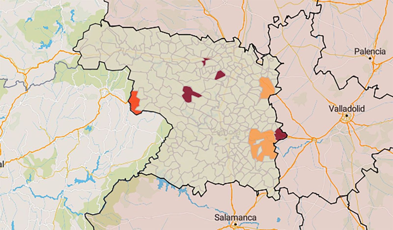 Estado de los municipios este 28 se septiembre