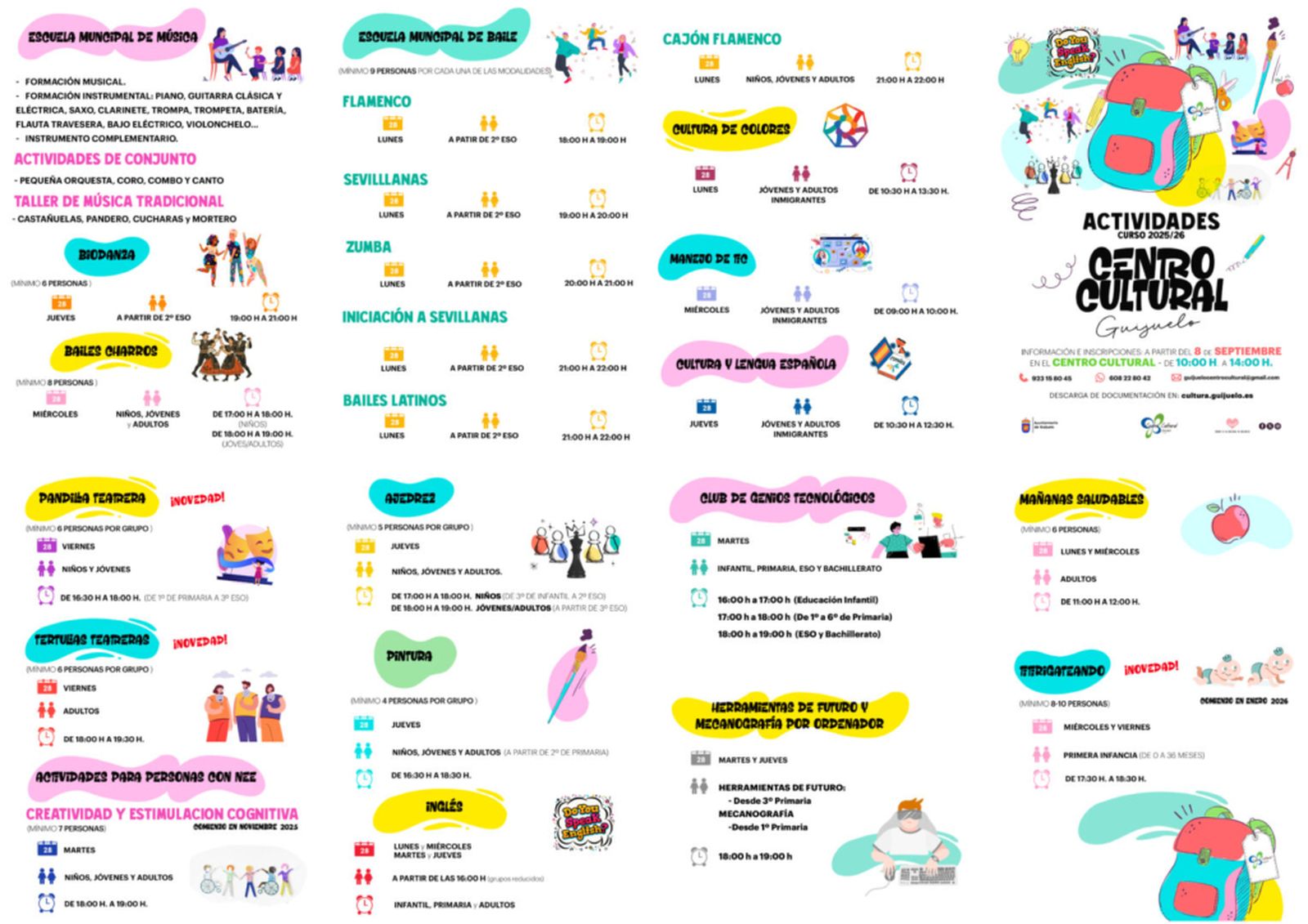 La inscripción de los cursos del Centro Cultural se abre el lunes