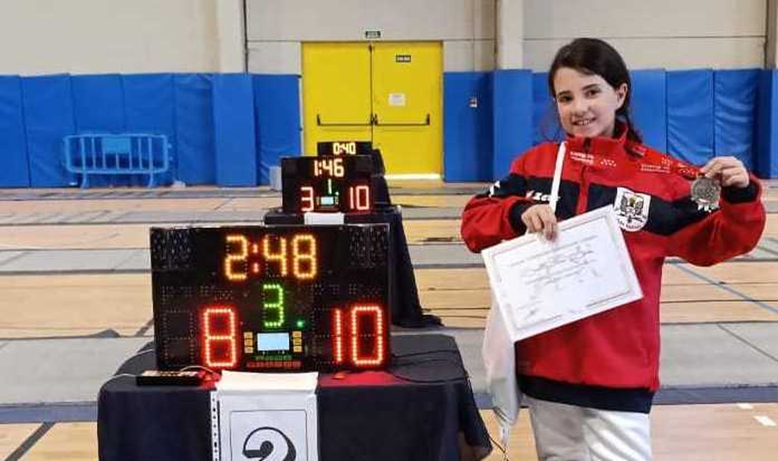 Sofía, del Club de Esgrima Gran Capitán