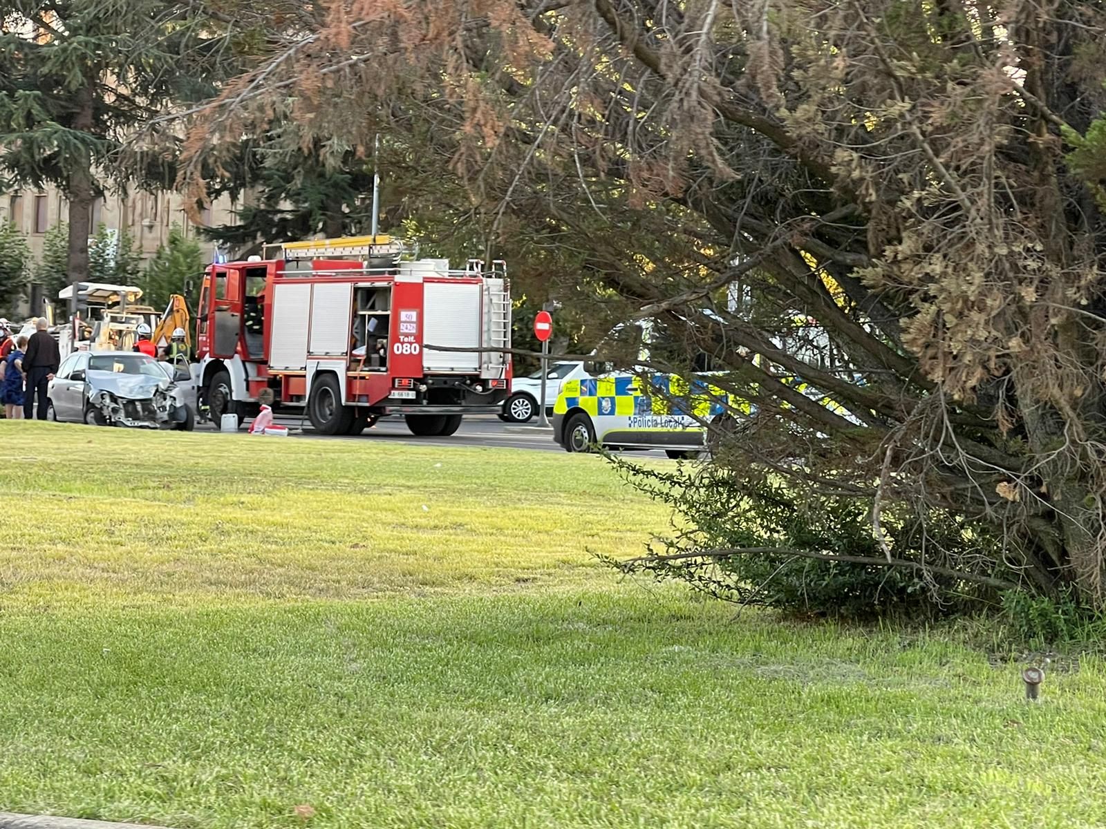 Accidente junto al Carrefour