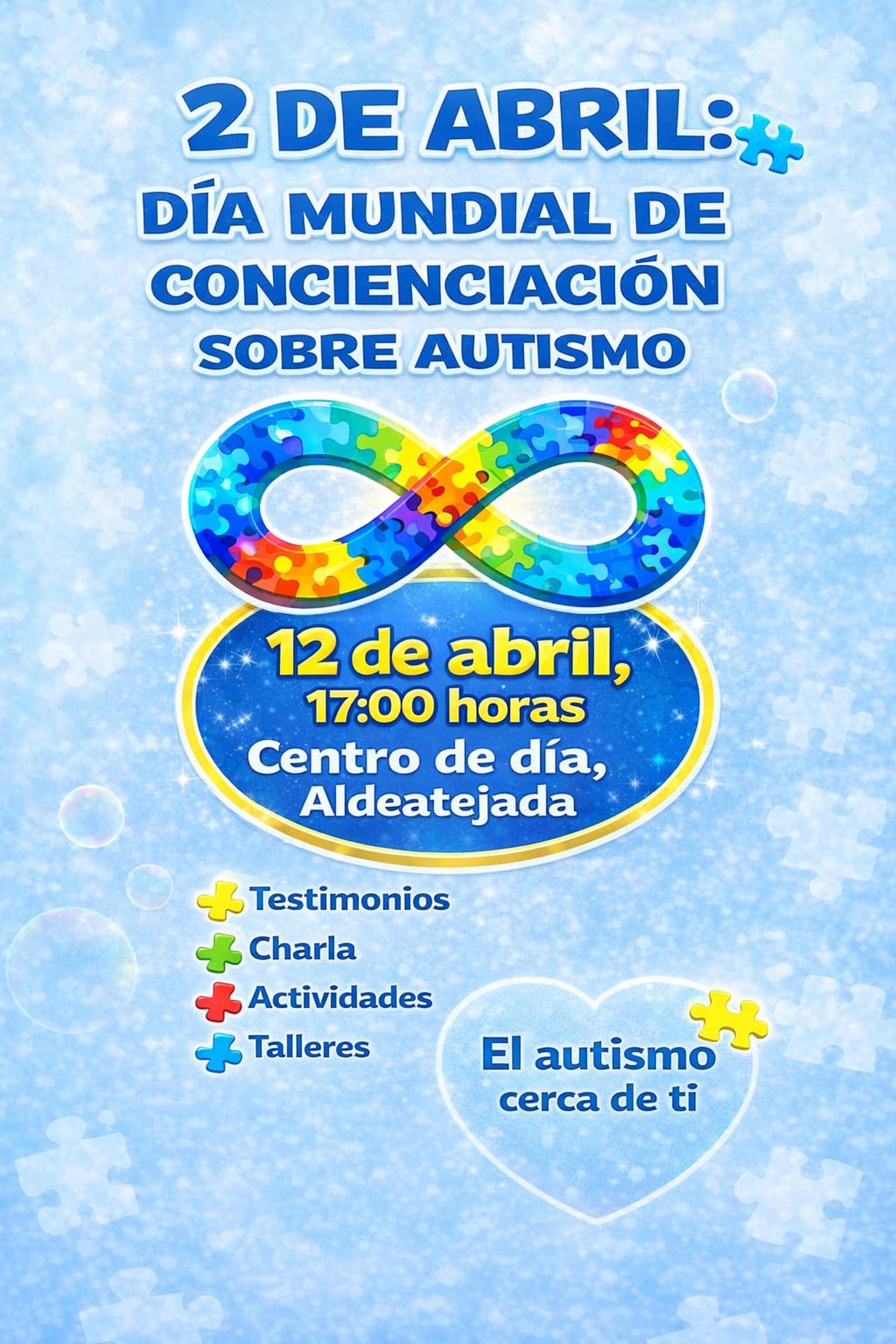 Cartel 'El autismo cerca de ti'