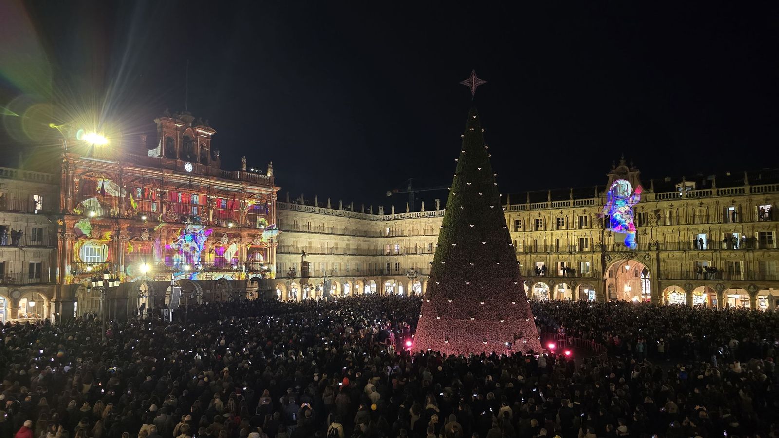 Encendido luces de Navidad en la Plaza Mayor