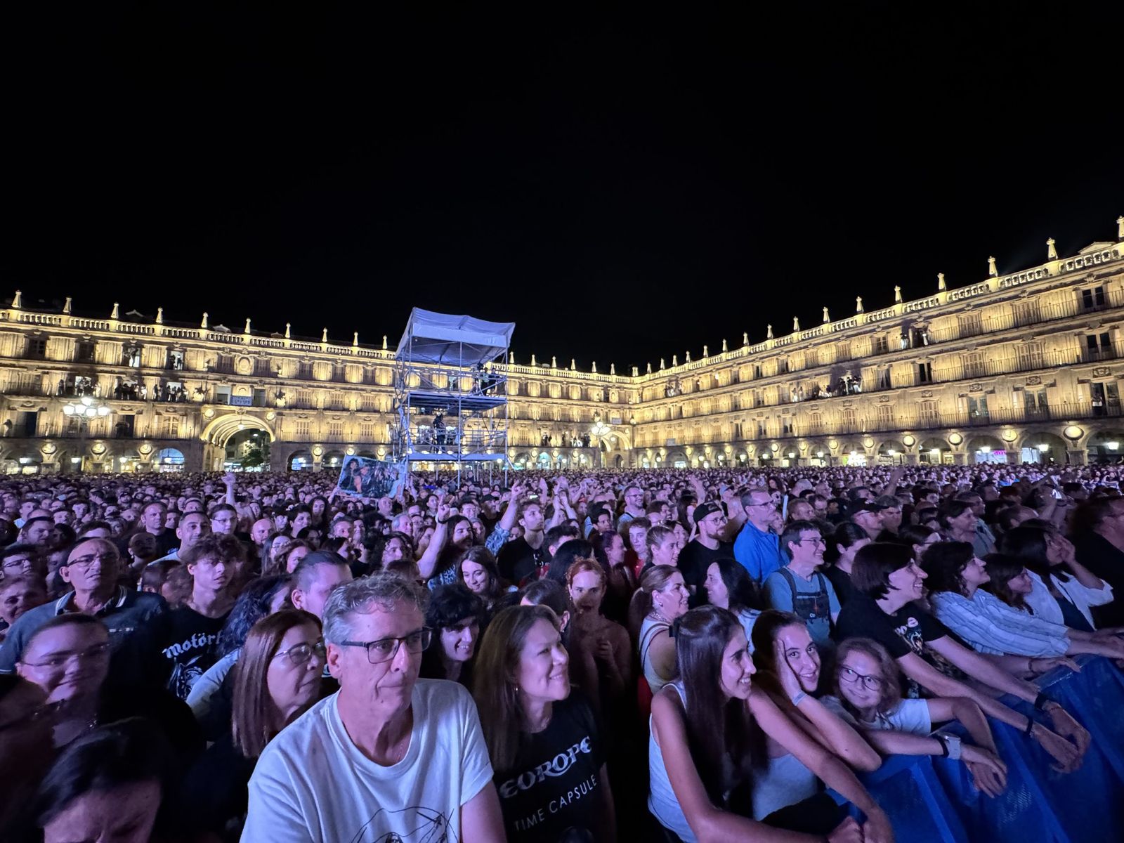Concierto de Europe en la Plaza Mayor