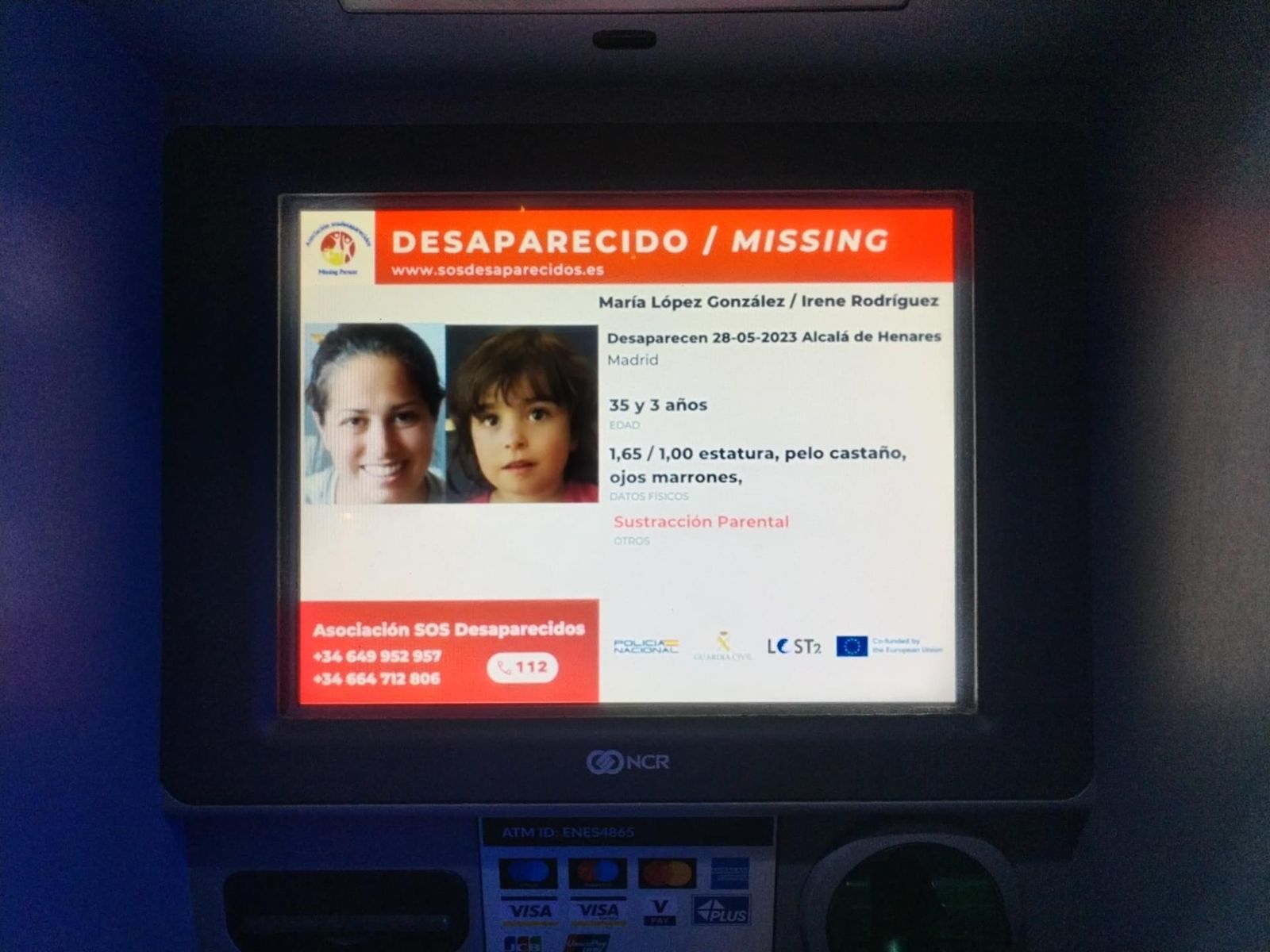 Buscan a una niña alcalaína de 5 años secuestrada hace año y medio por su madre - EUROPA PRESS