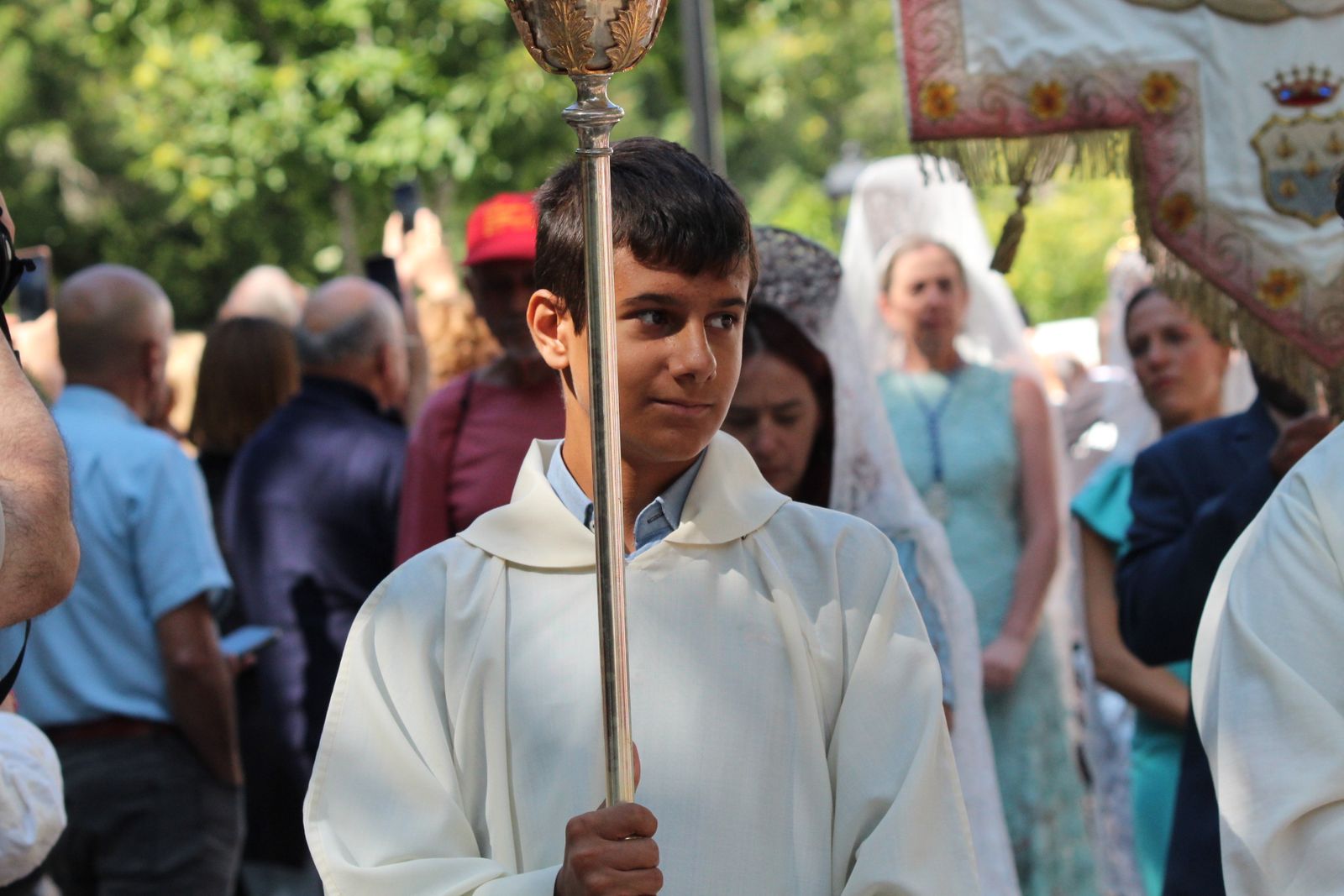 Béjar, misa y procesión en el santuario de Nuestra Señora del Castañar