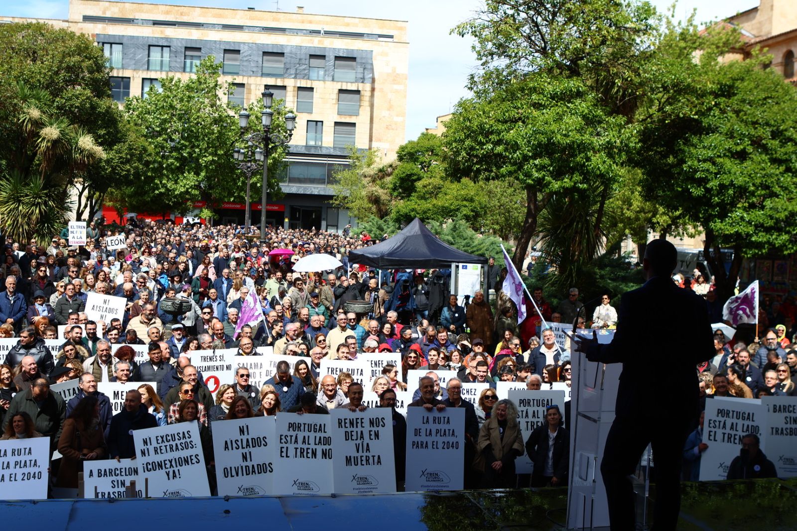 Protesta del 10 de mayo por unas mejores conexiones ferroviarias en Salamanca