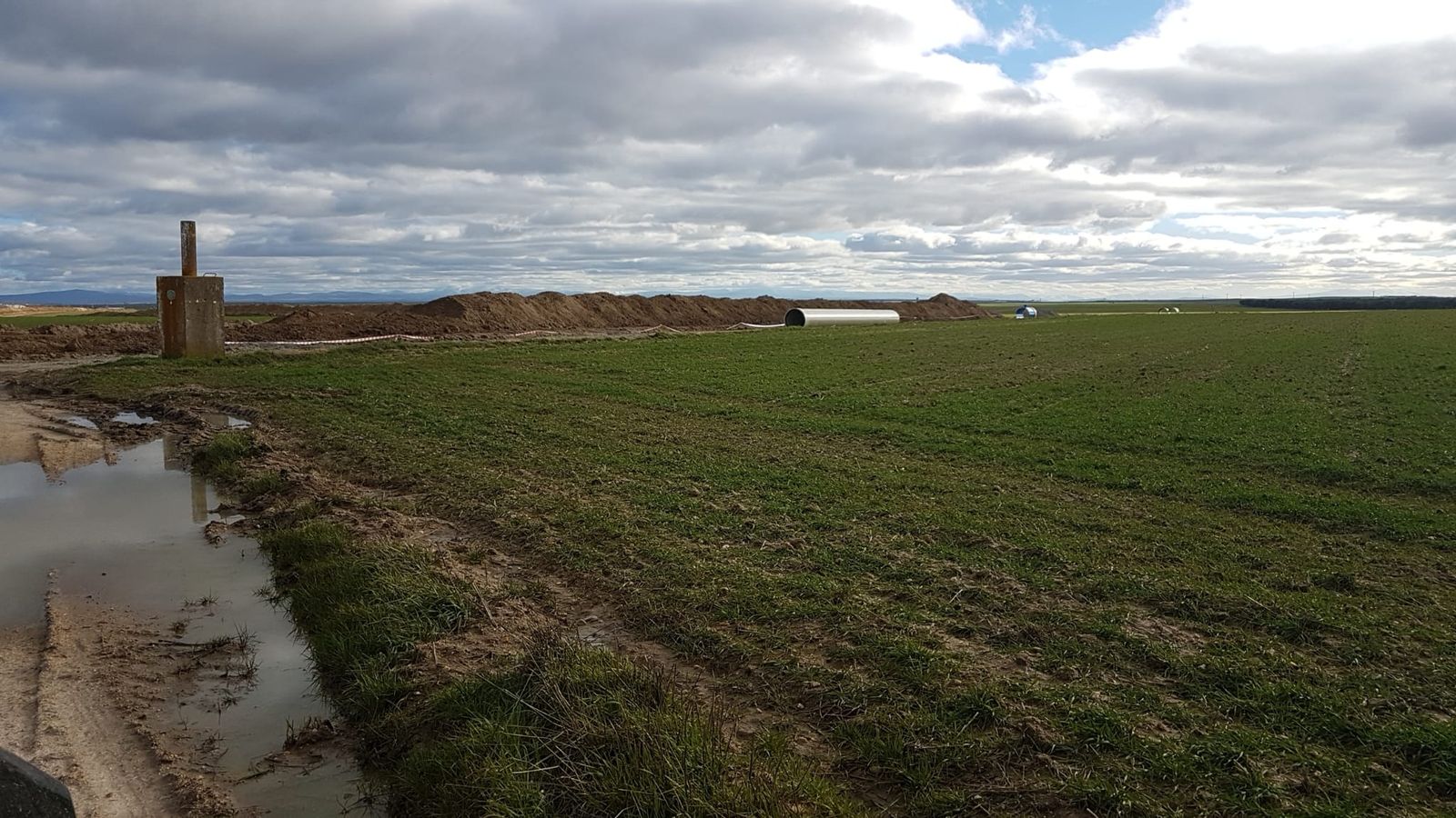 Obras en el regadío Armuña