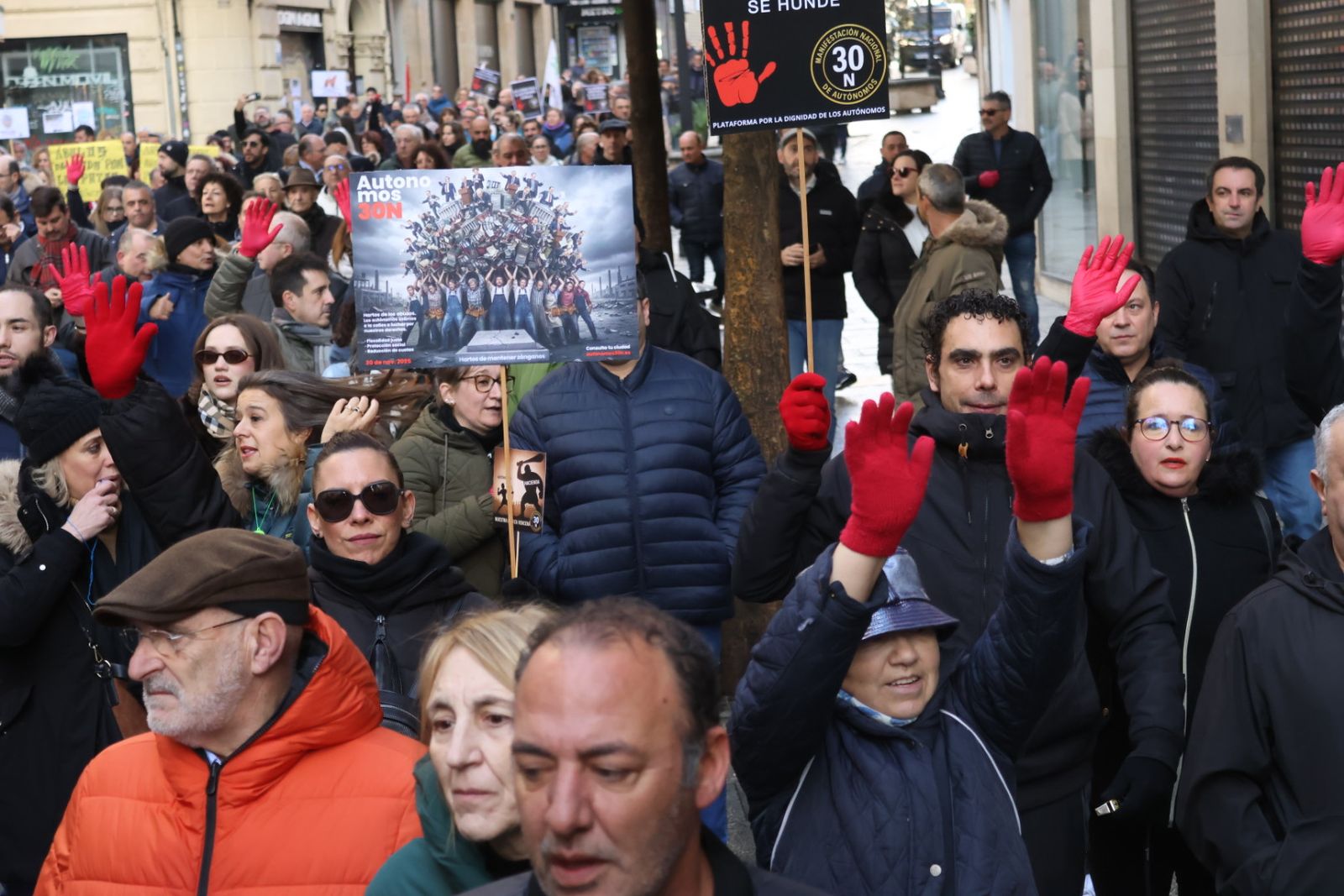 Manifestación de Autónomos por el 30N