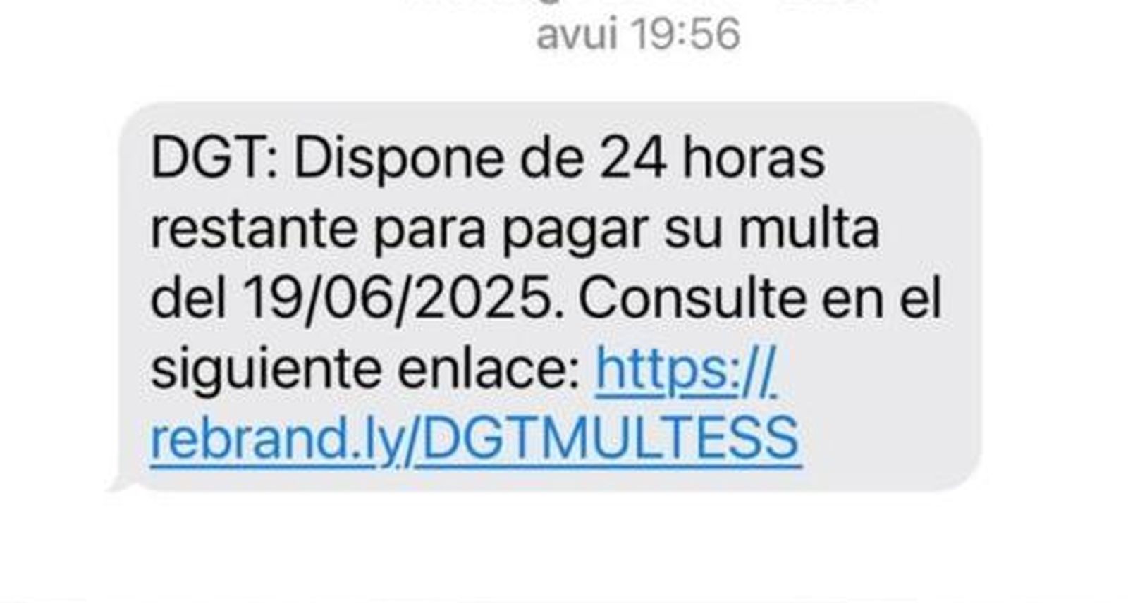 Estafa vía SMS