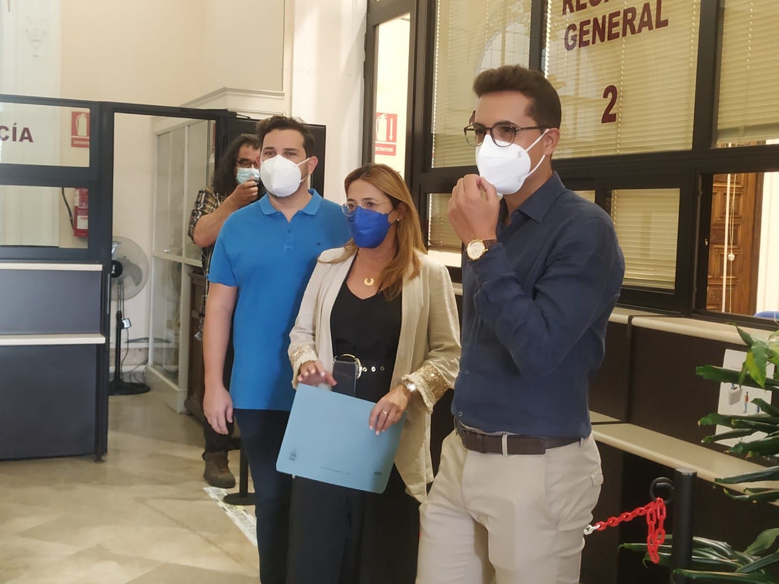 Víctor López, Mayte Martín Pozo y David Ángel Hernández