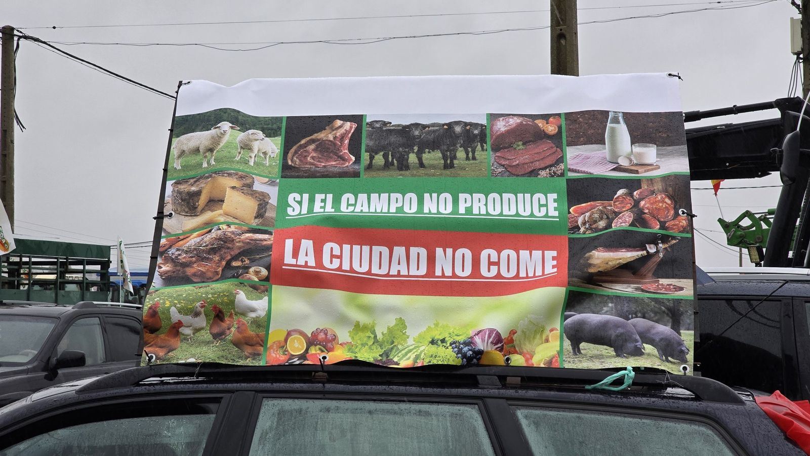 En imágenes la marcha con tractores y vehículos de campo en Salamanca en protesta contra Mercosur