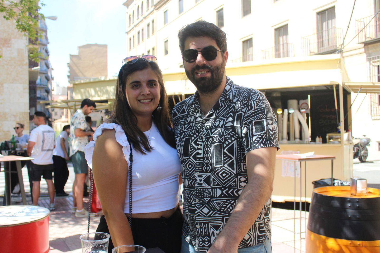 Ambiente en la Feria de Día en el mediodía de este sábado