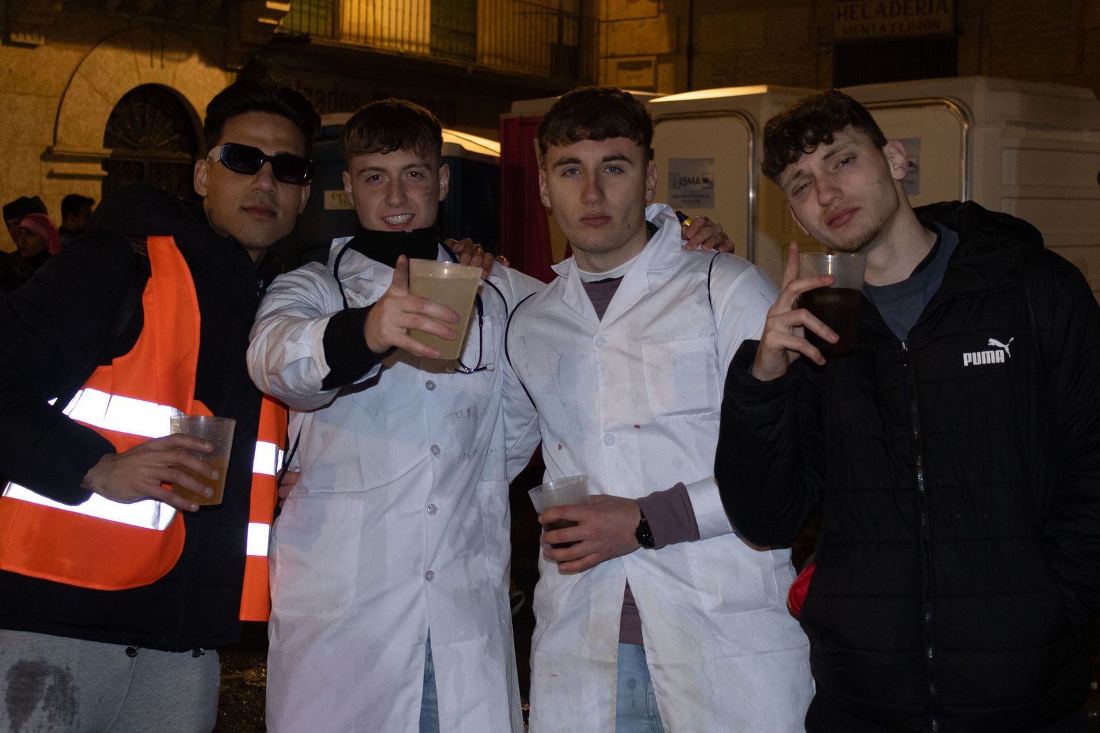 Salamanca de noche, sábado del Carnaval del Toro de Ciudad Rodrigo