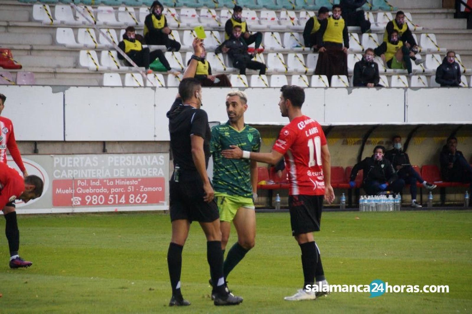 Lance del encuentro de ida entre Guijuelo y Zamora en el Ruta de la Plata