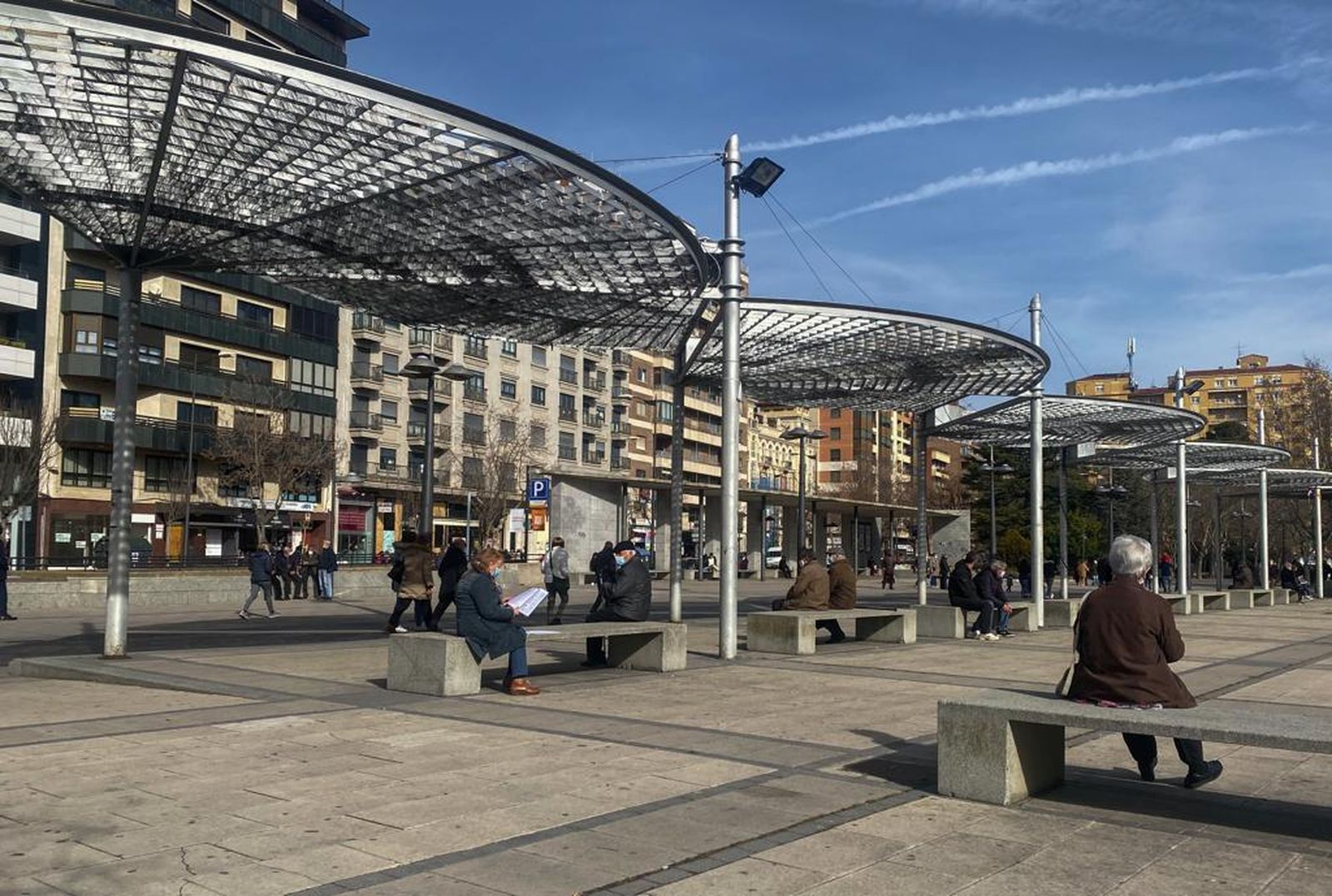 Imagen de la plaza de la Marina. Foto. María Lorenzo