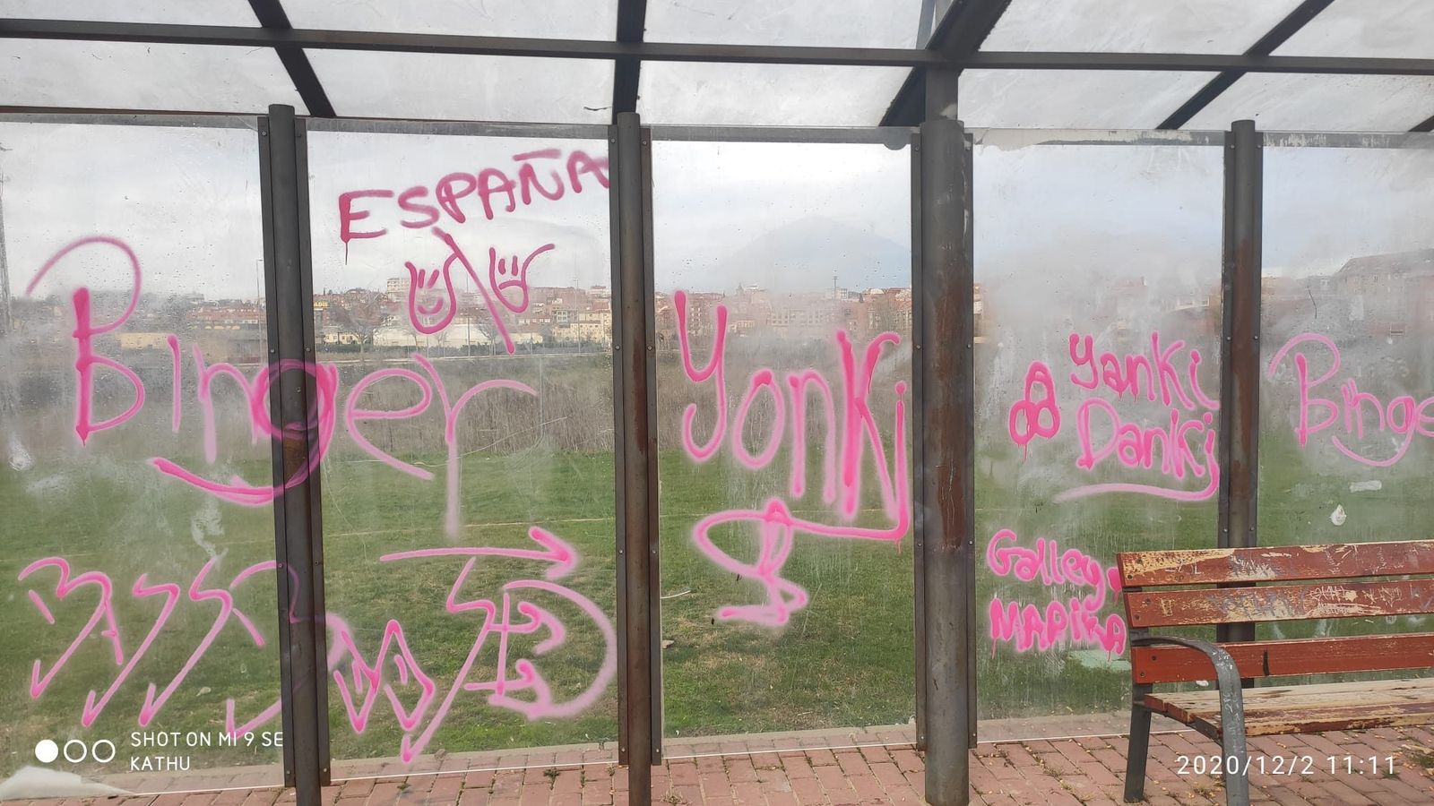 Pintadas en Zamora. Archivo.