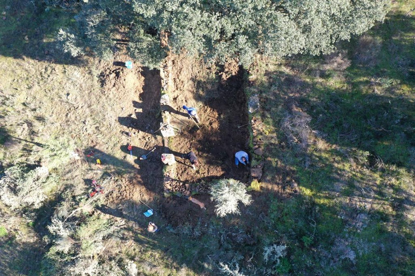 Limpieza de la fosa de Fregeneda