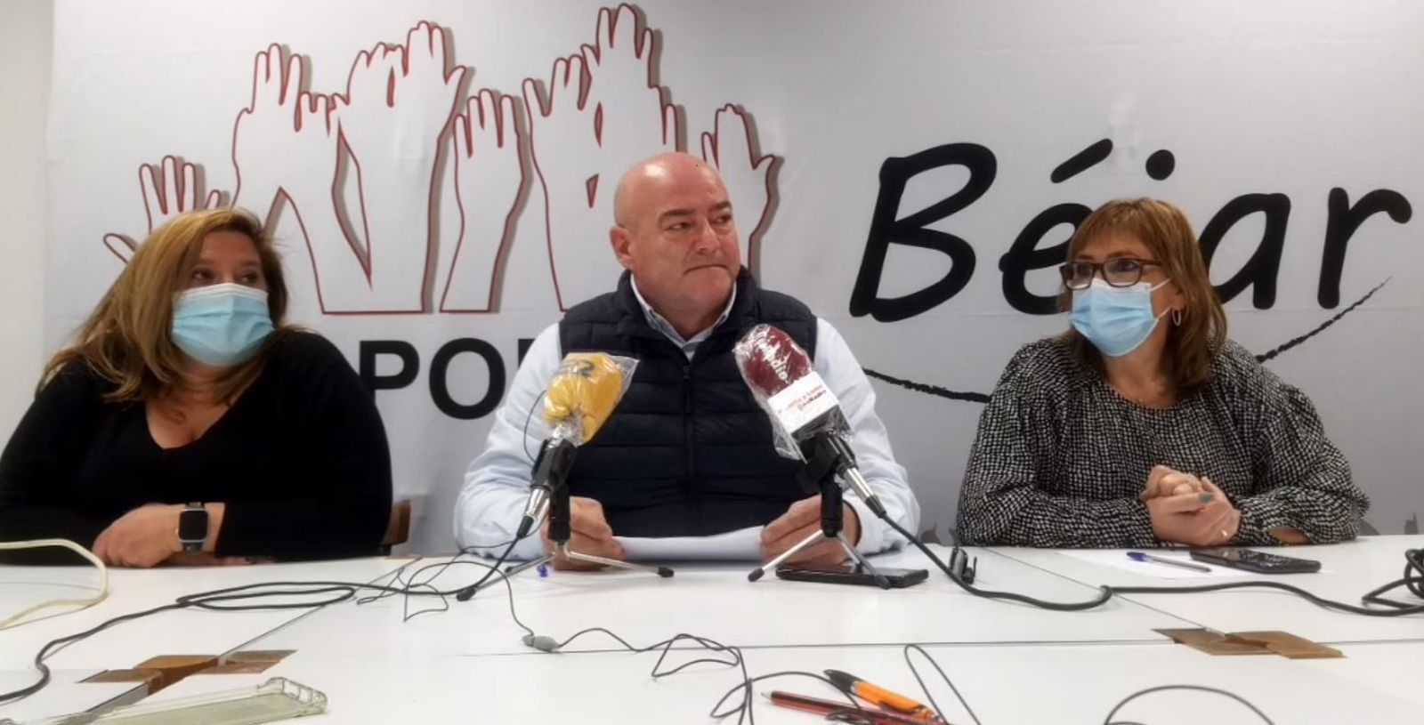 Representantes de Tú Aportas Béjar fotografía de archivo