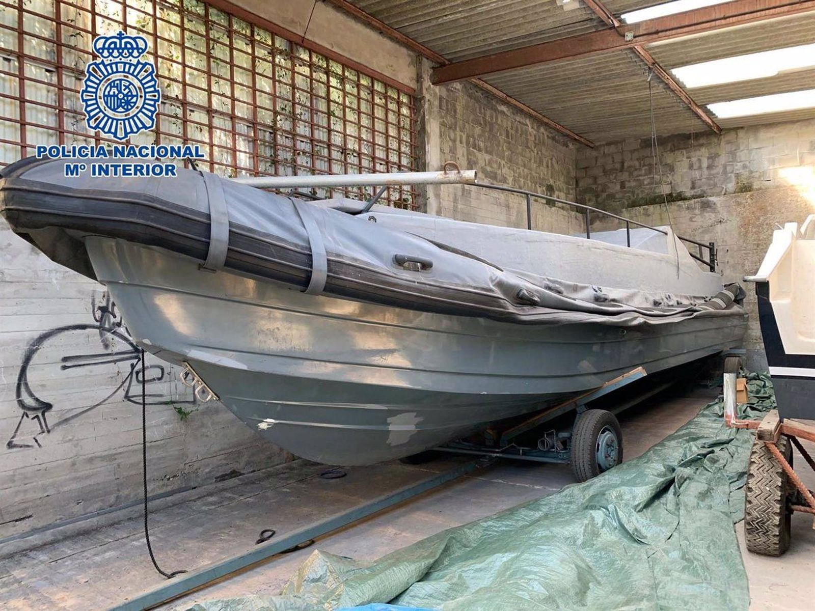 Foto de una narcolancha | Foto: Policía Nacional Foto de una narcolancha | Foto: Policía Nacional