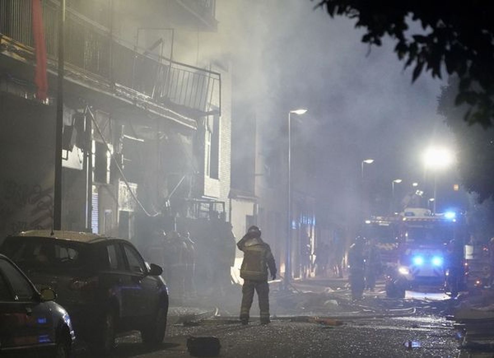 Explosión en un edificio de la calle Goya en Valladolid. Foto ICAL