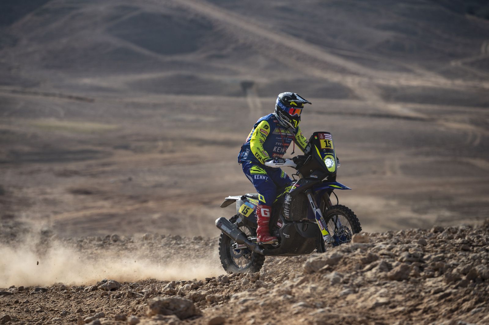 Santolino, durante la sexta etapa.