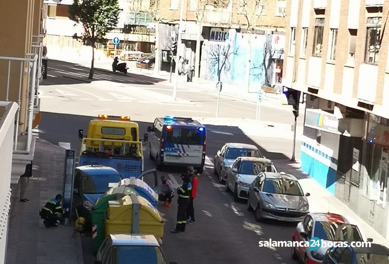 Accidente calle Elcano 1