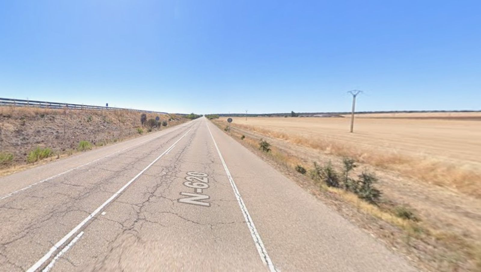 Imagen del lugar donde ha sido atropellado el varón