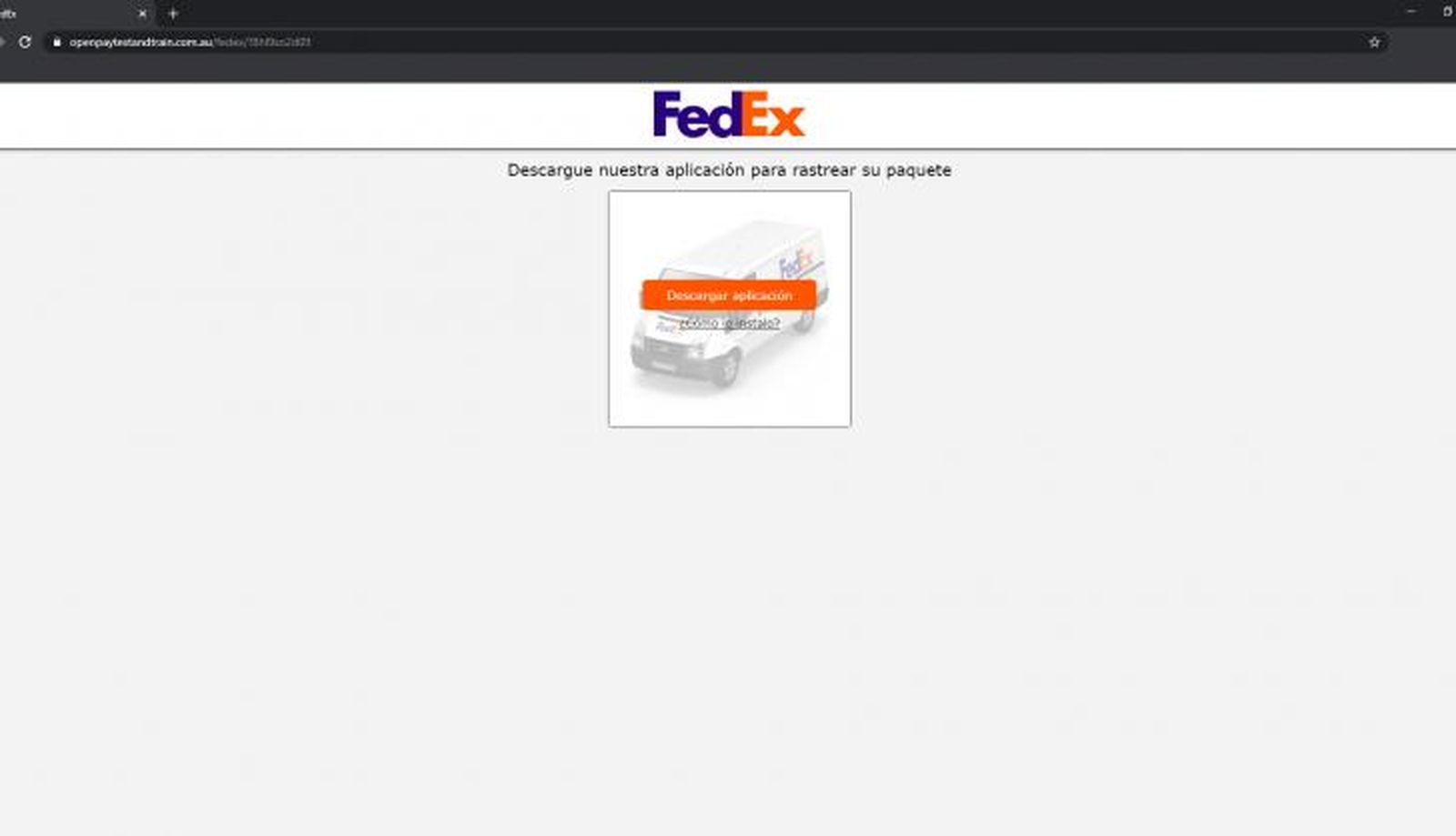 Aplicación que piden que te descargues para ser estafado