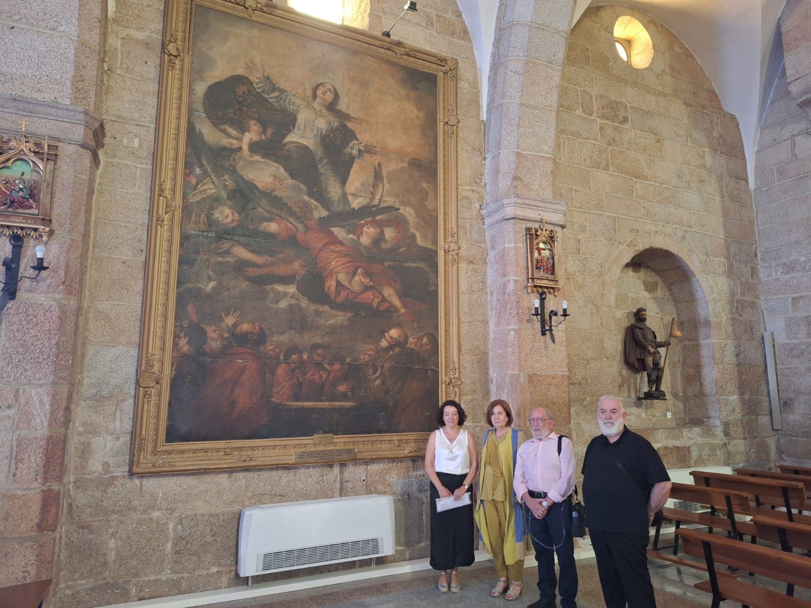 Cuadro "La Ascensión de la Virgen" de Juan Martín Cabezalero en la iglesia de Vitigudino