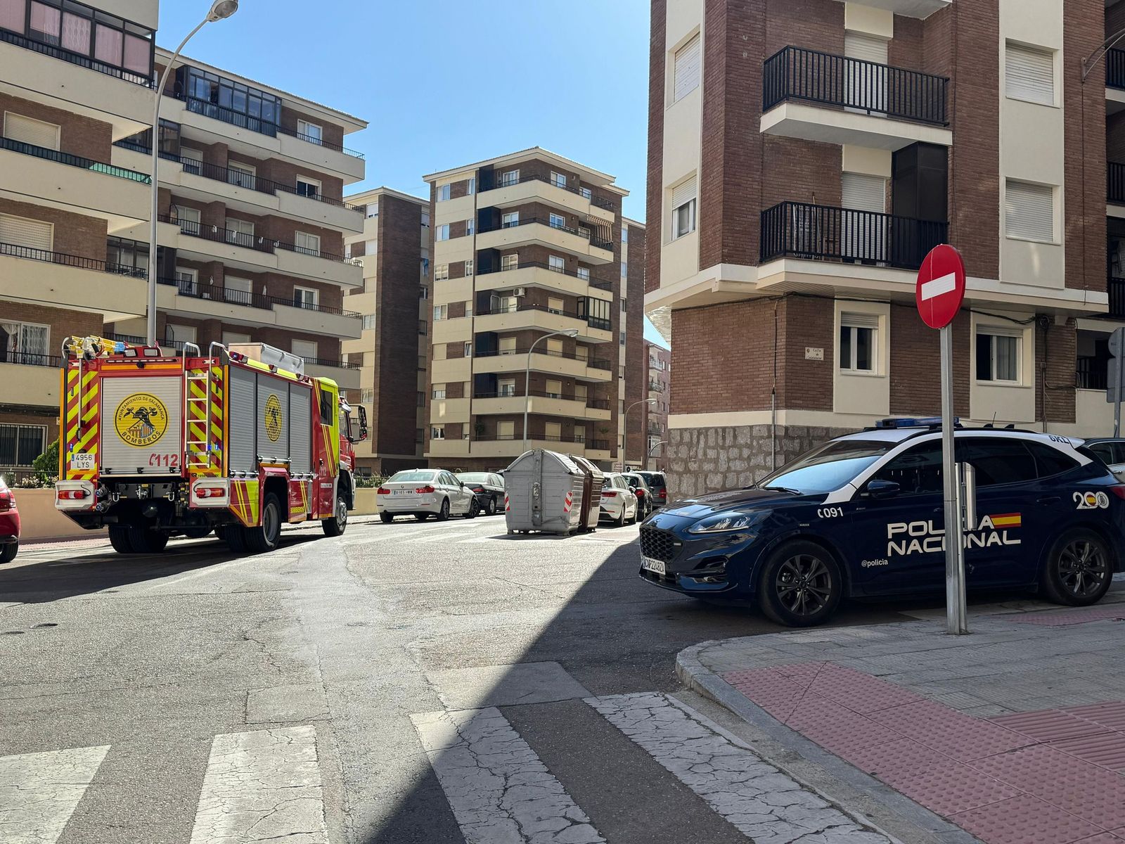 Incendio en un cuadro eléctrico