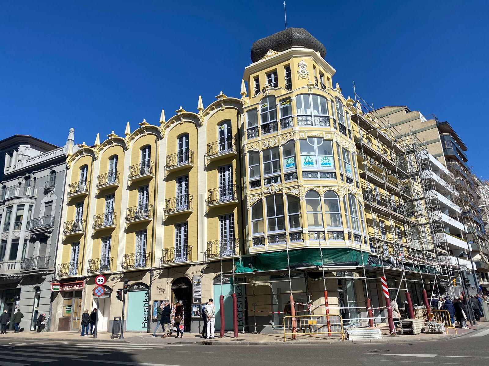 Casa Pinilla tras las obras en la fachada
