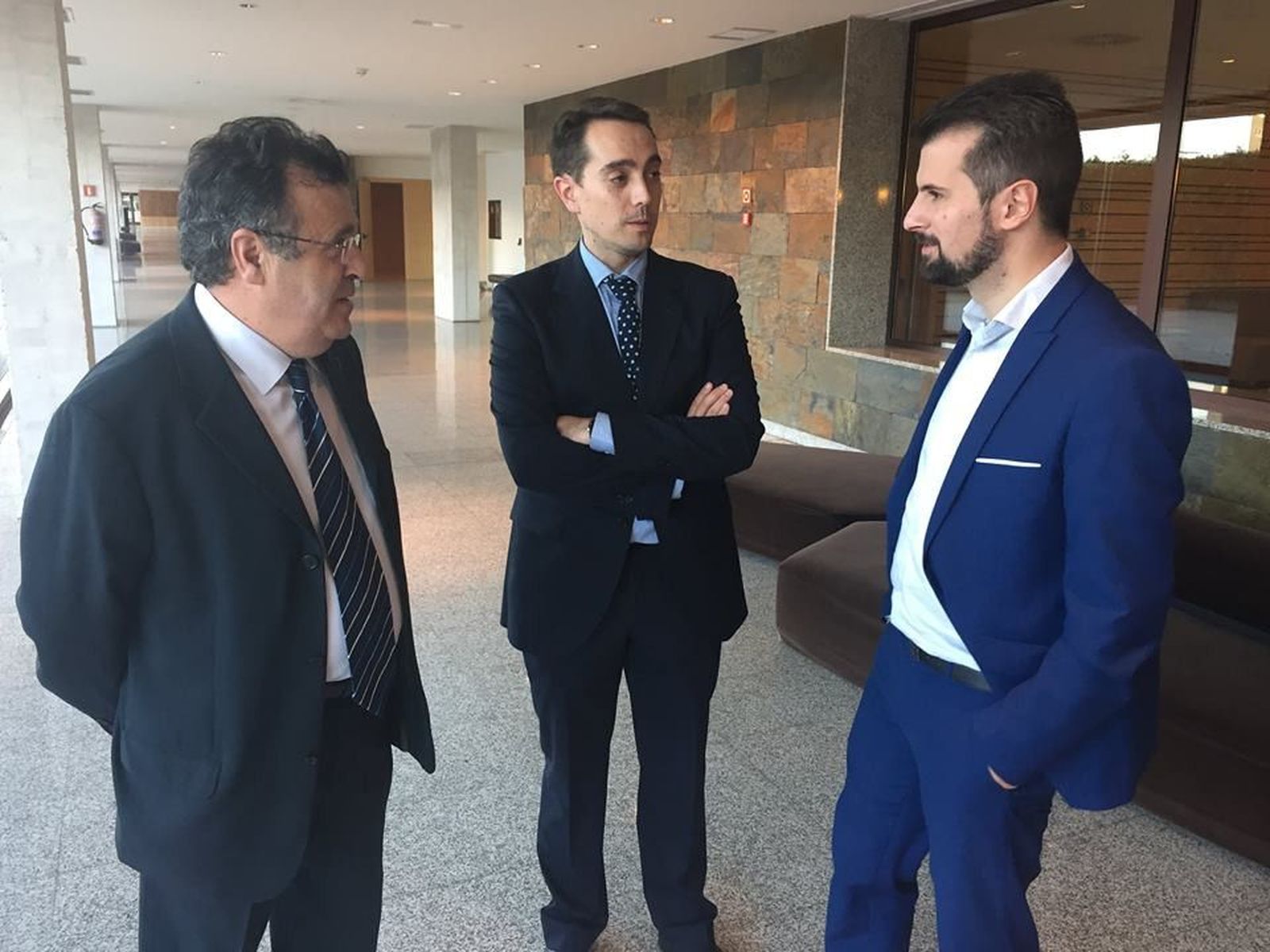 PSOE Cortes CyL. José Ignacio Martín Benito, Luciano Huerga y Luis Tudanca PSOE Cortes CyL. José Ignacio Martín Benito, Luciano Huerga y Luis Tudanca
