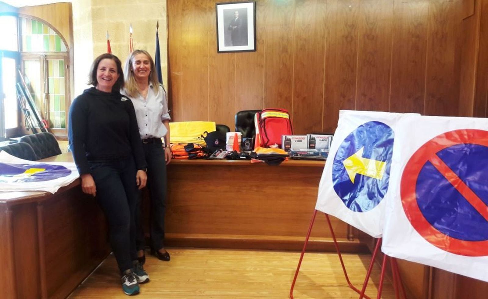 Foto Concejal y jefe Protección Civil