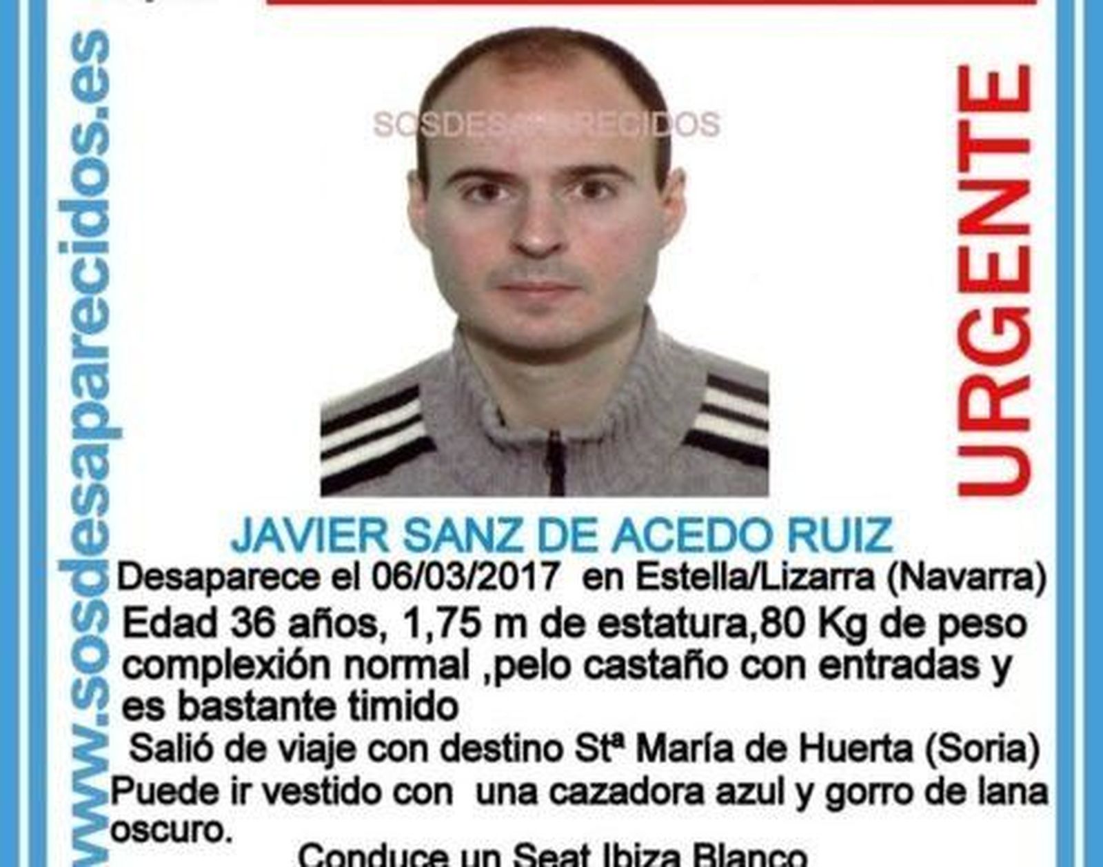 La Policía Foral de Navarra busca a un hombre desaparecido al que perdió la pista en Zamora