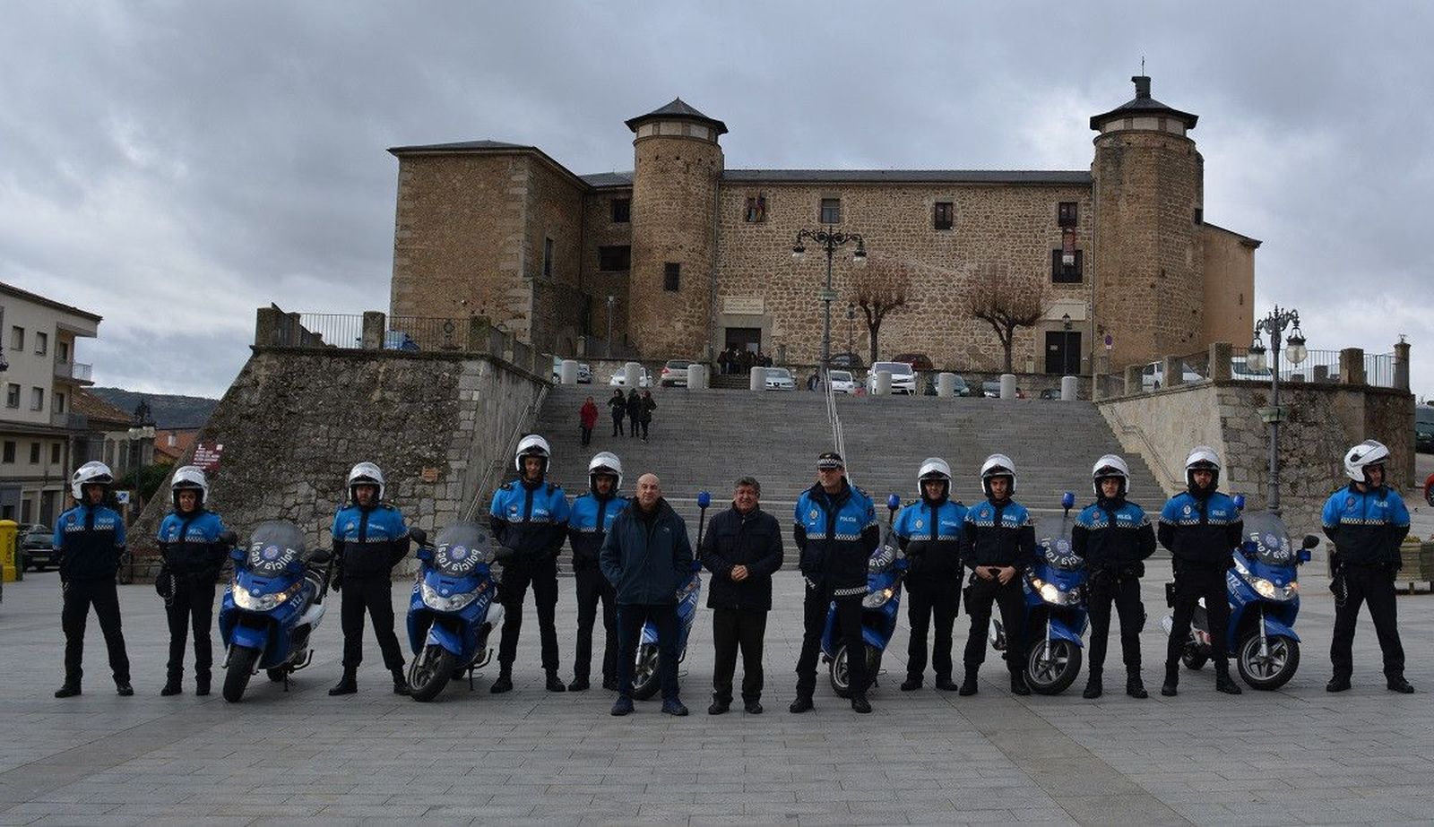 Fotografía. unidad de motoristas