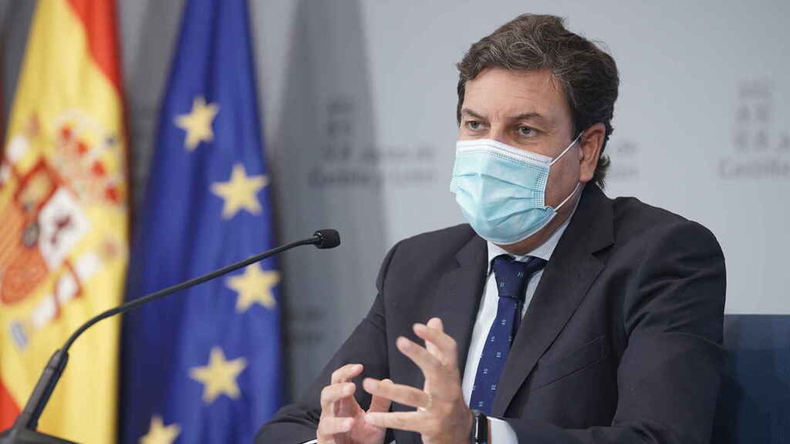 El consejero de Economía y Hacienda de la Junta, Carlos Fernádez Carriedo