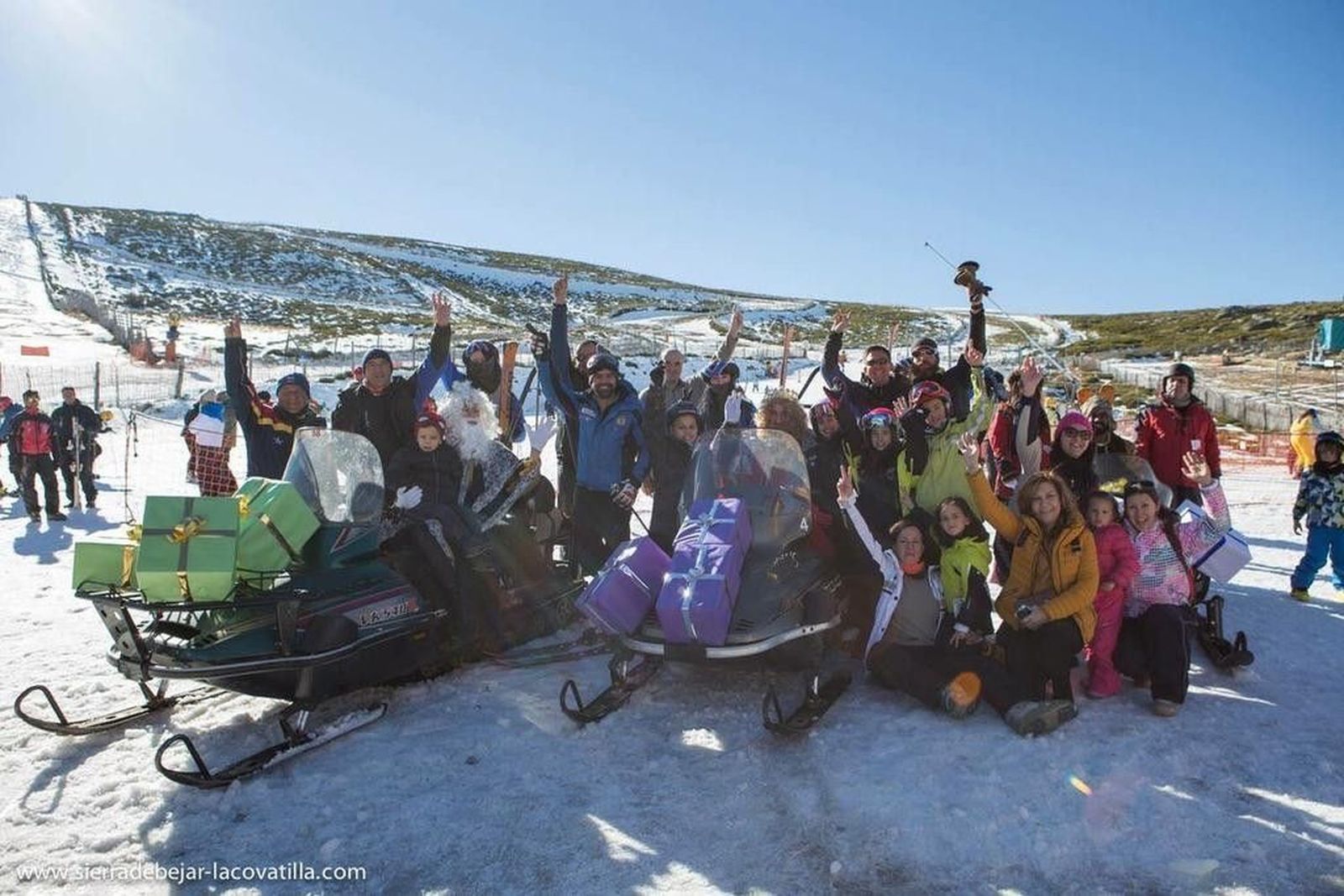 La visita de los Reyes a Béjar empieza en La Covatilla